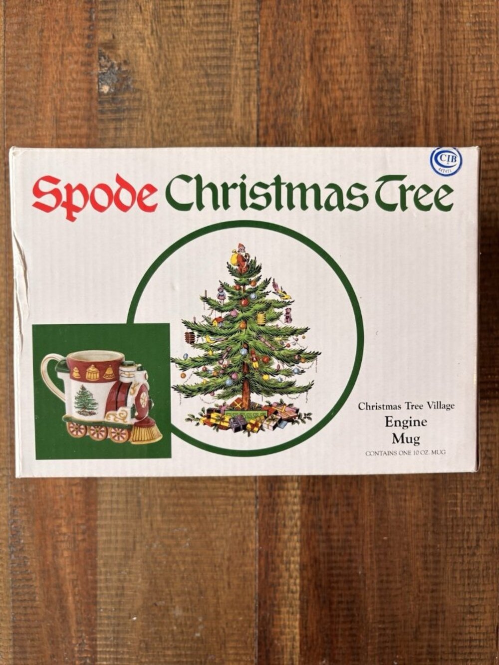 NEW Spode Christmas Tree Village Engine Mug Festive Train Design With Gift Box